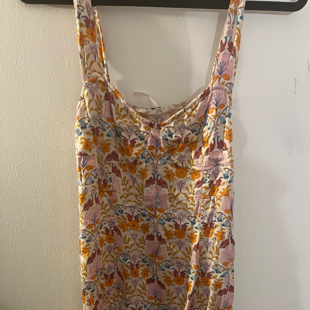 Free People Sasha mini dress in ivory combo; size small